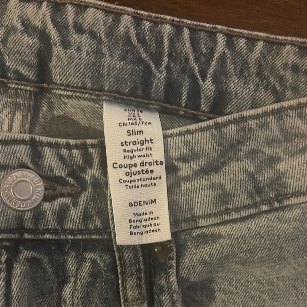 &Denim Women's Straight Leg Jeans - Blue